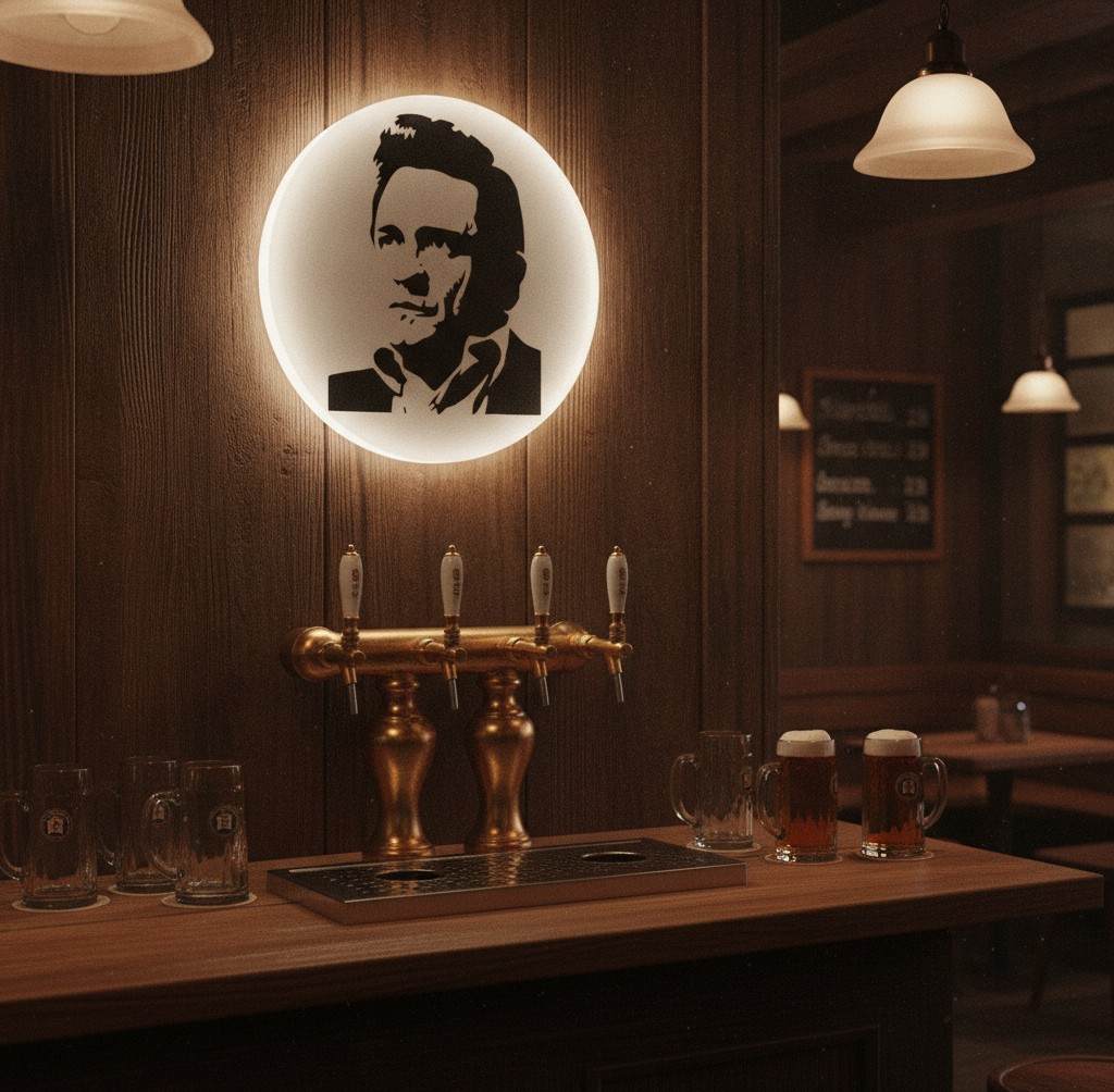 Johnny Cash LED-Leuchte - Mockup