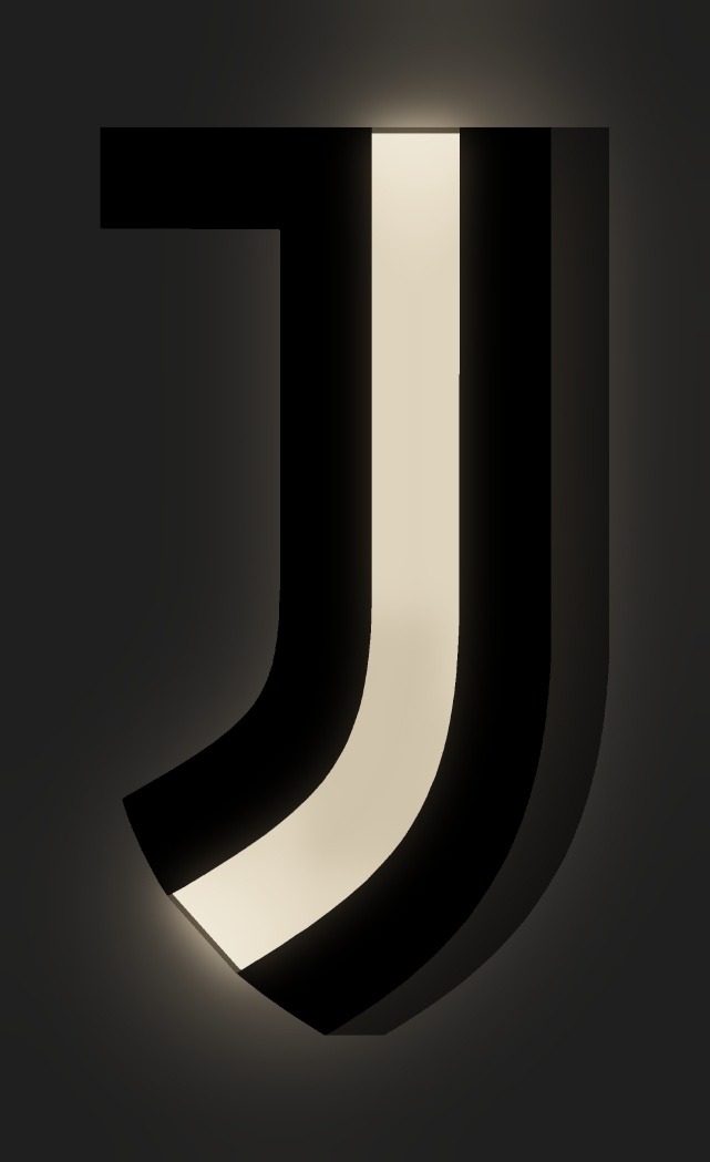 Juventus FC LED-Leuchtschild leuchtend