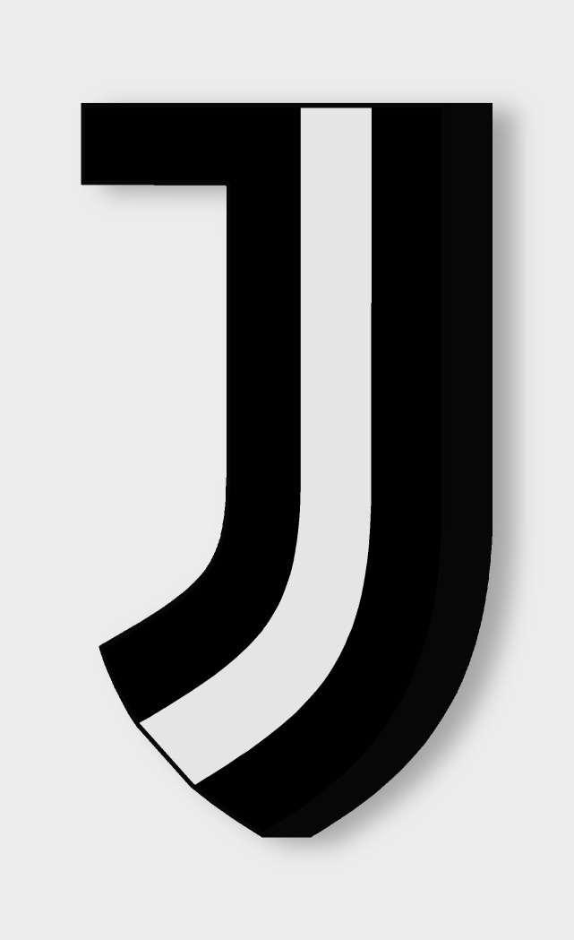 Juventus FC LED-Leuchtschild ausgeschaltet