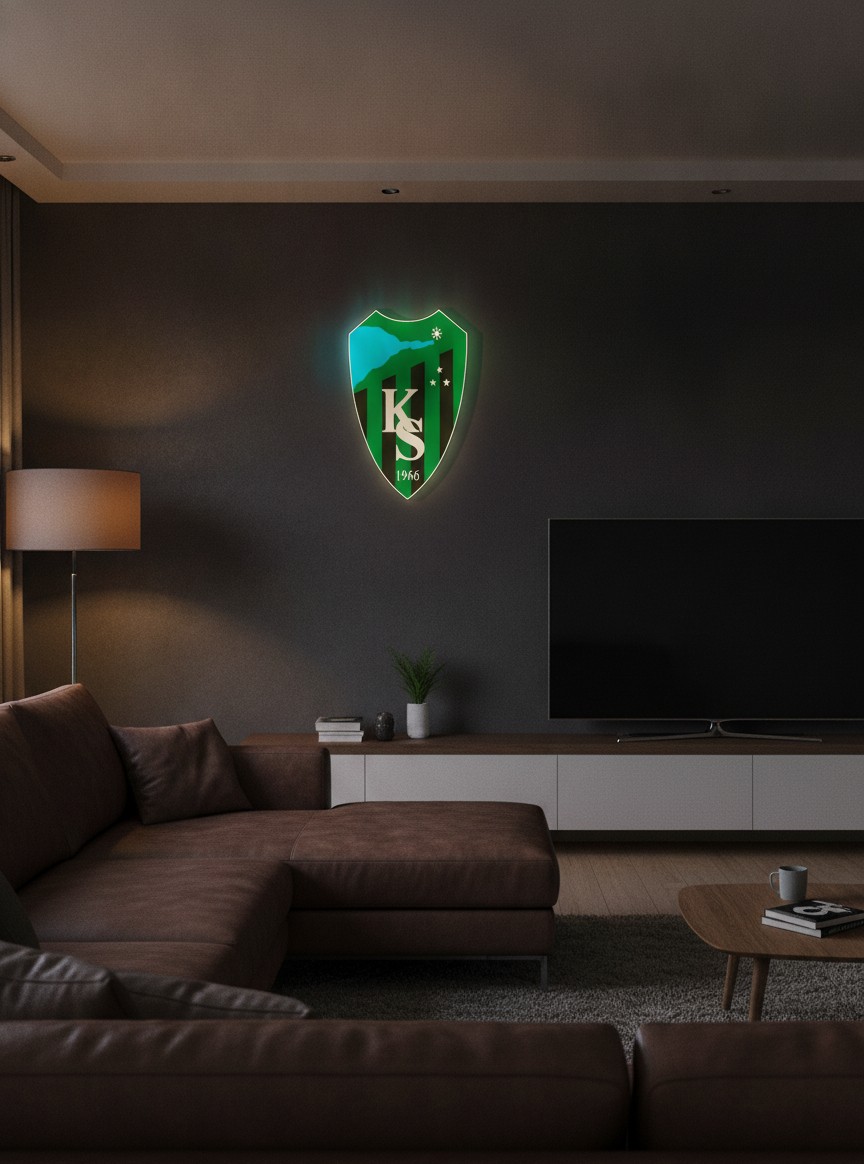 Kocaelispor LED-Leuchtschild Wanddeko Fandeko Geschenk - Mockup