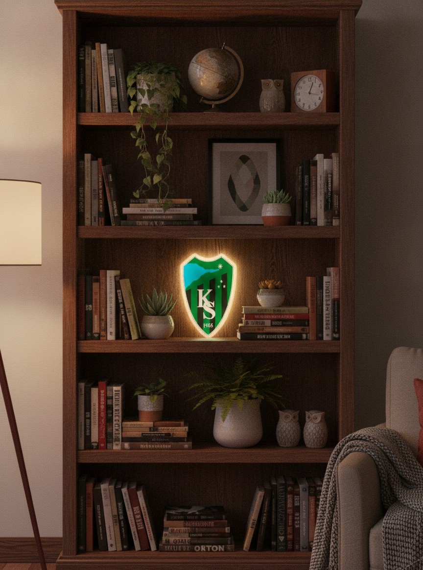 Kocaelispor LED-Leuchtschild Wanddeko Fandeko Geschenk - Mockup