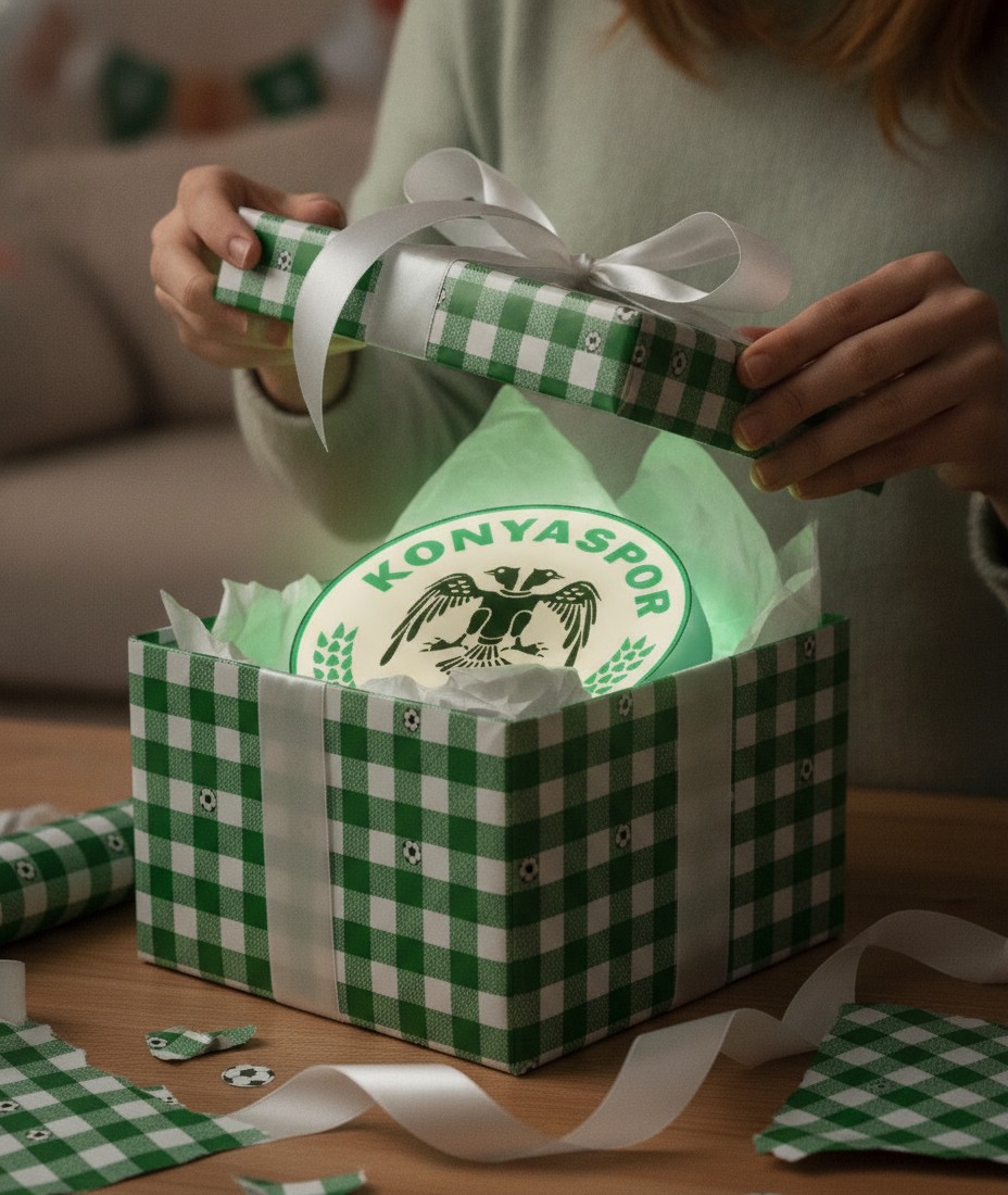Konyaspor LED-Leuchtschild Wanddeko Fandeko Geschenk - Mockup