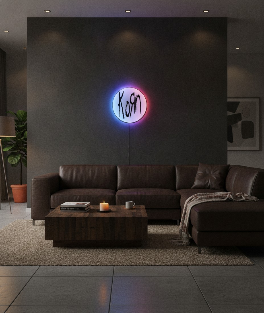 Korn LED-Leuchtschild Wanddeko Musik-Deko Geschenk - Mockup