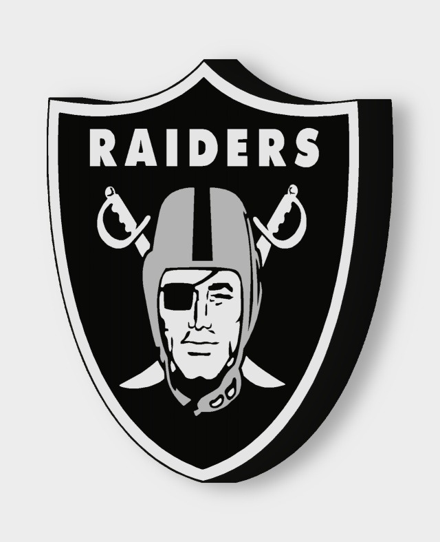 Las Vegas Raiders LED-Leuchtschild ausgeschaltet