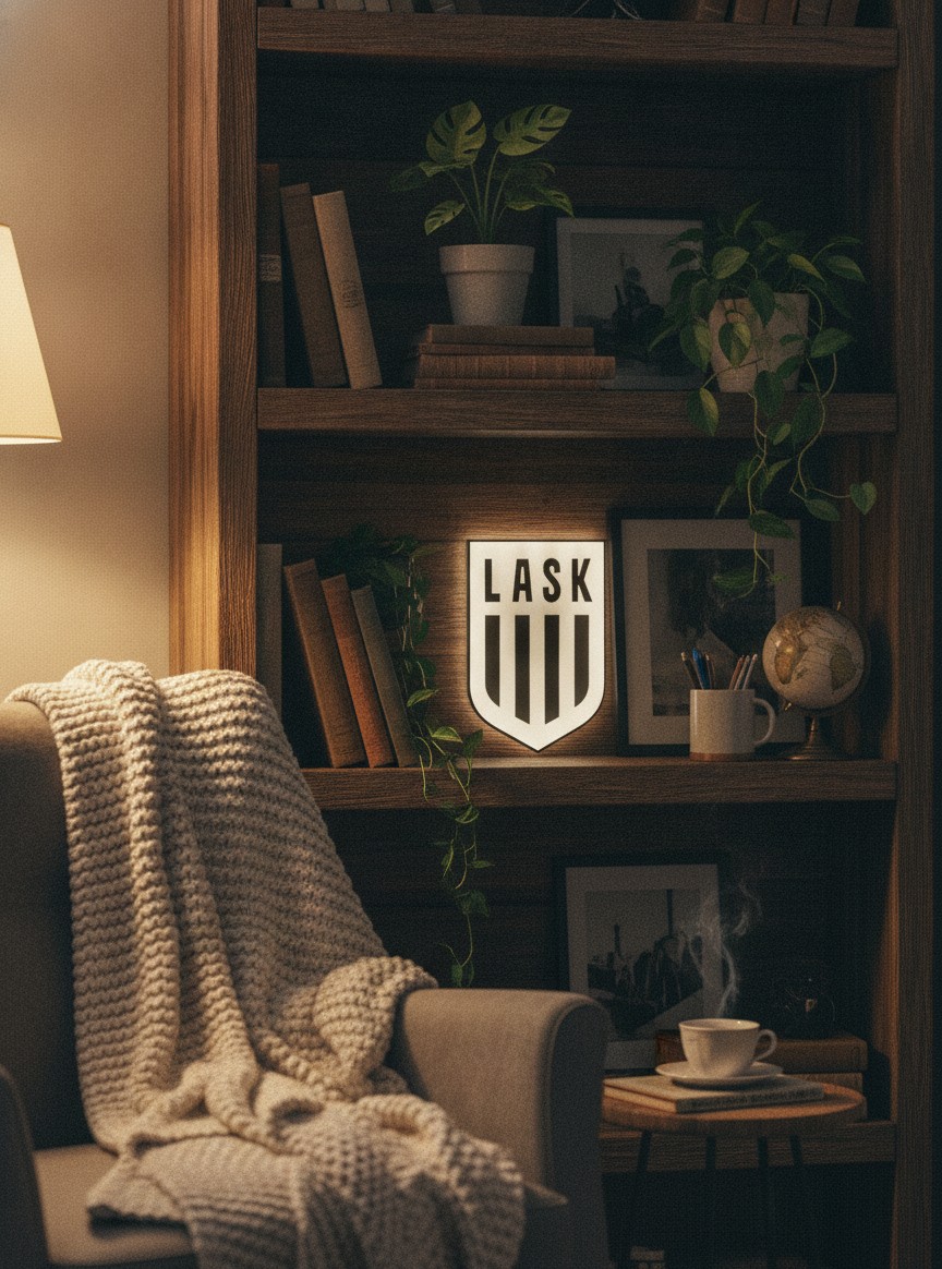 LASK LED-Leuchtschild Wanddeko Fandeko Geschenk - Mockup