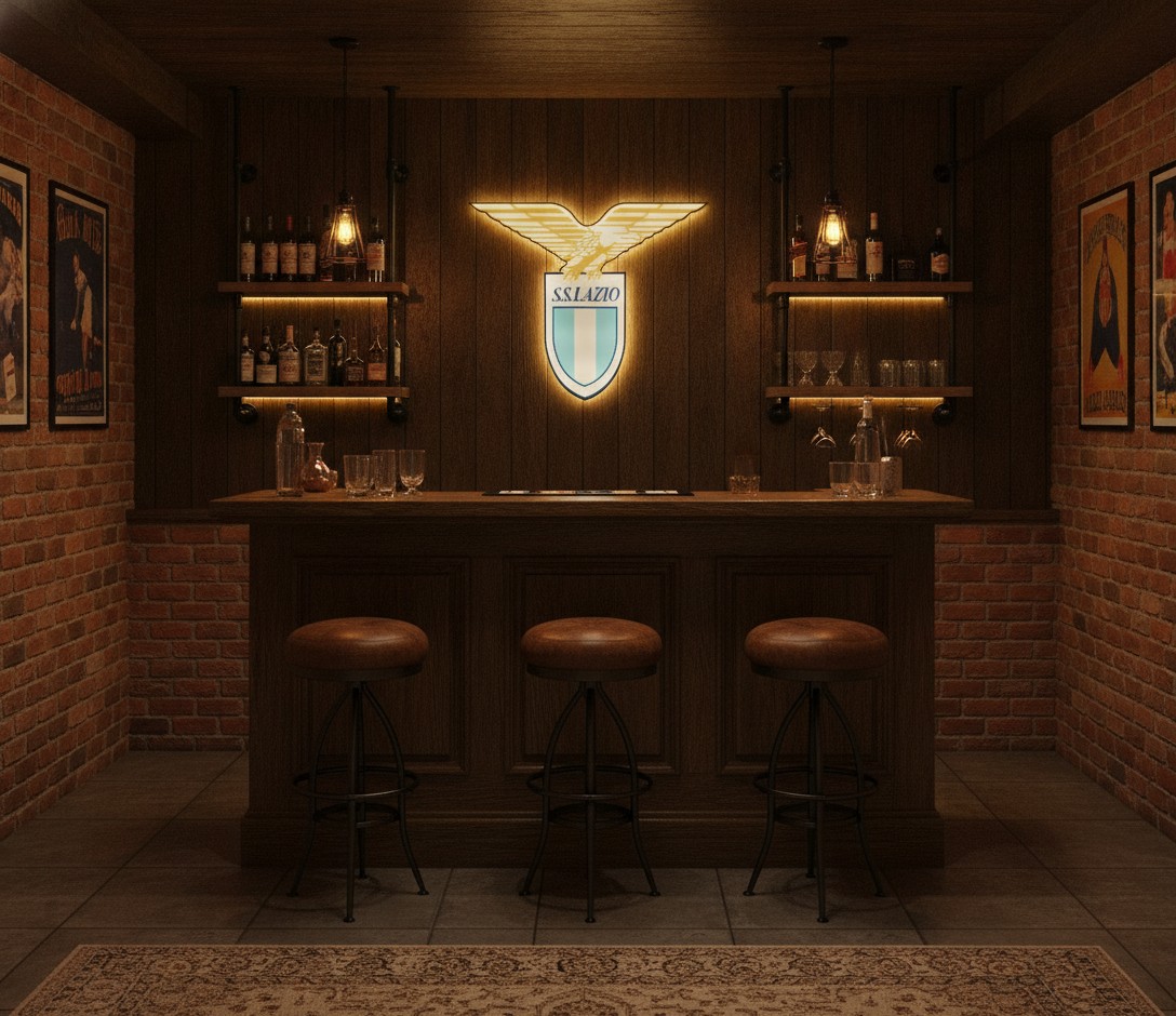 Lazio Rom LED-Leuchtschild Wanddeko Fandeko Geschenk - Mockup