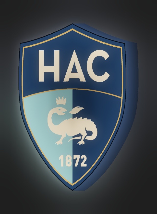 Le Havre AC LED-Leuchtschild leuchtend