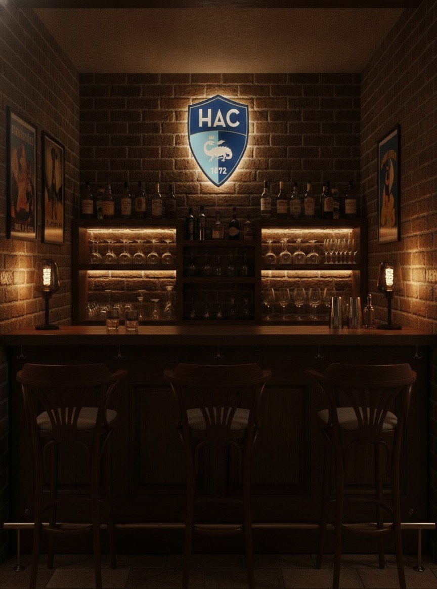 Le Havre AC LED-Leuchtschild Wanddeko Fandeko Geschenk - Mockup