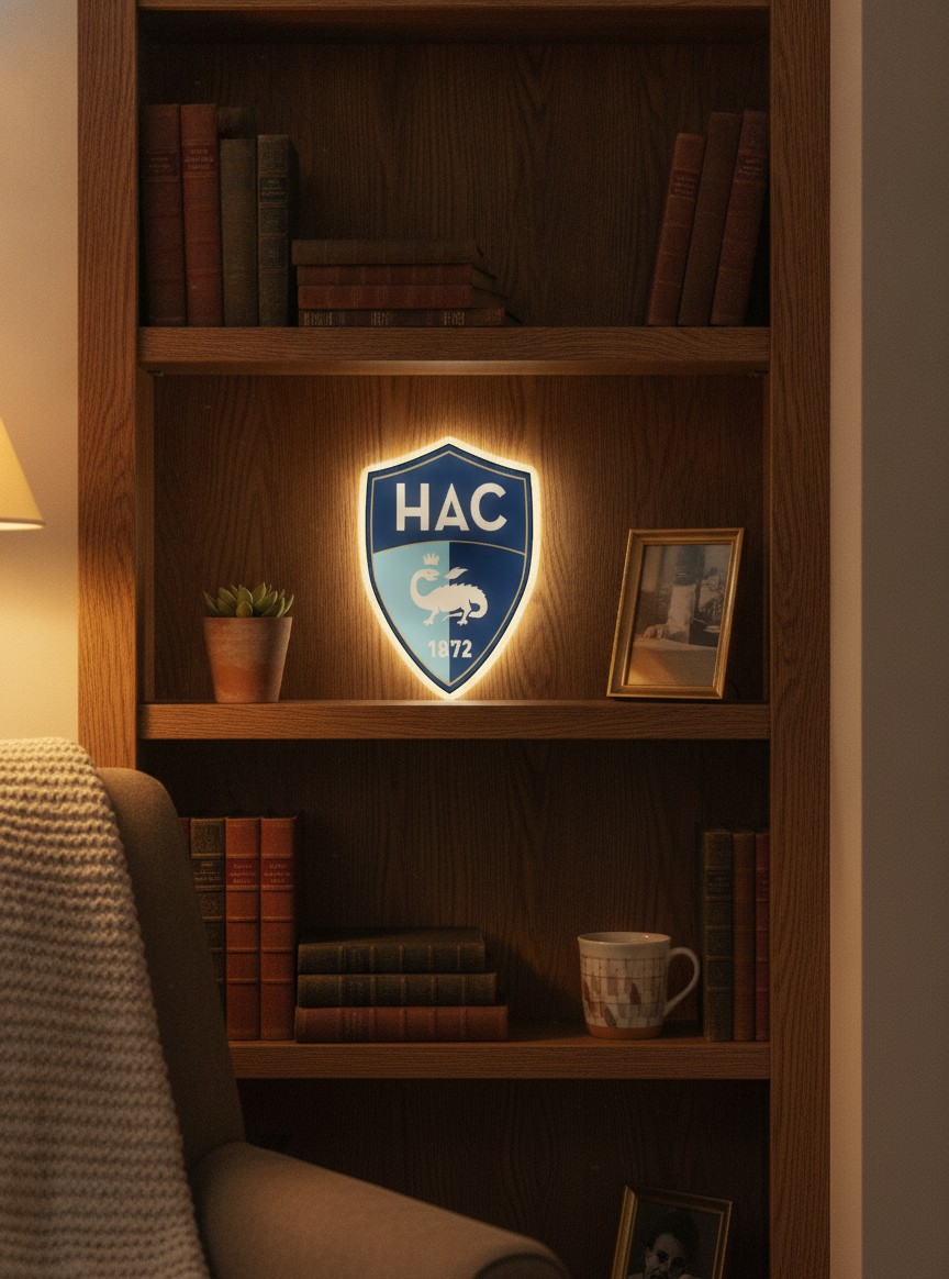 Le Havre AC LED-Leuchtschild Wanddeko Fandeko Geschenk - Mockup