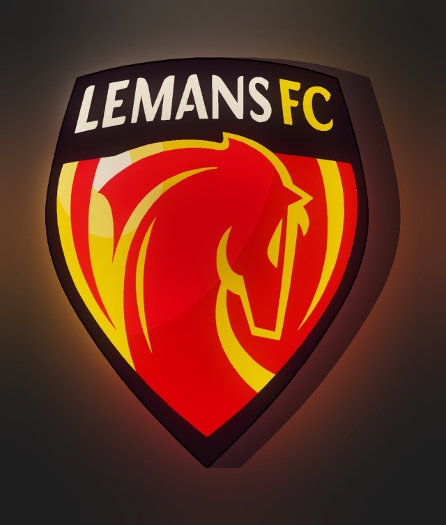 Le Mans FC LED-Leuchtschild leuchtend