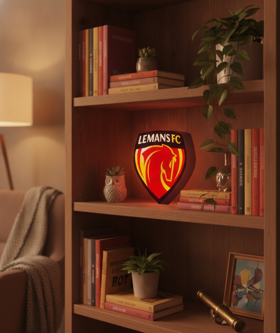 Le Mans FC LED-Leuchtschild Wanddeko Fandeko Geschenk - Mockup