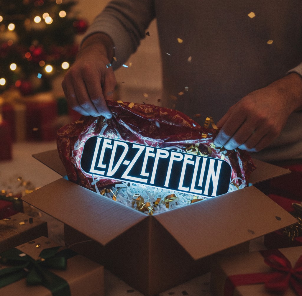 Led Zeppelin LED-Leuchte (Motiv 2) - Mockup