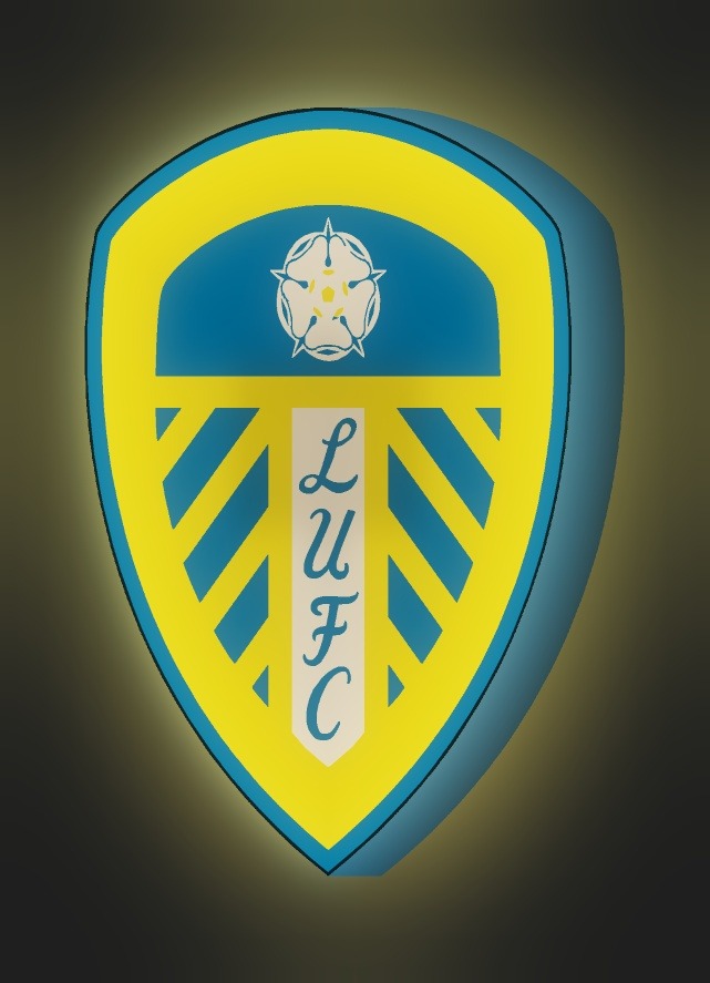 Leeds United LED-Leuchtschild leuchtend