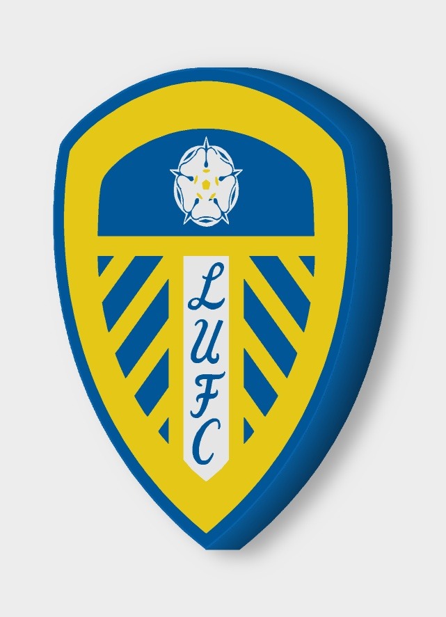 Leeds United LED-Leuchtschild ausgeschaltet