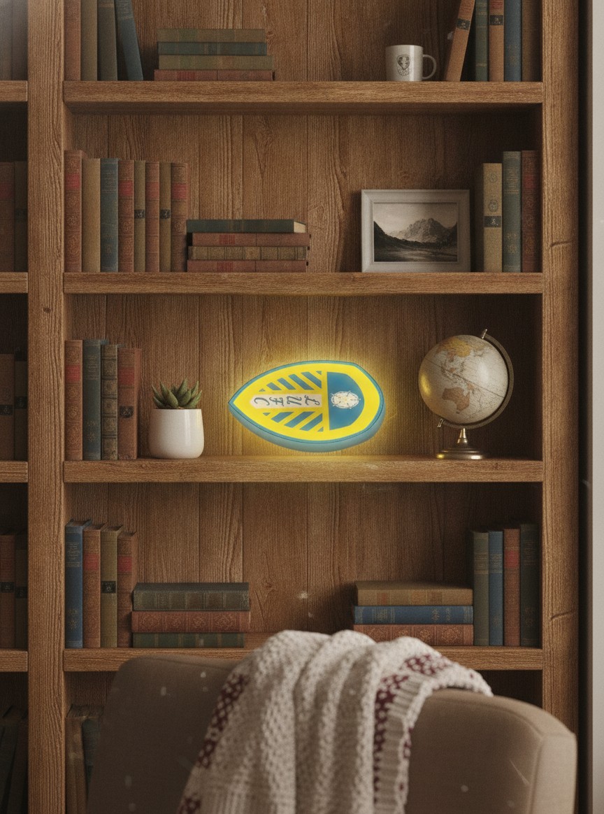 Leeds United LED-Leuchtschild Wanddeko Fandeko Geschenk - Mockup