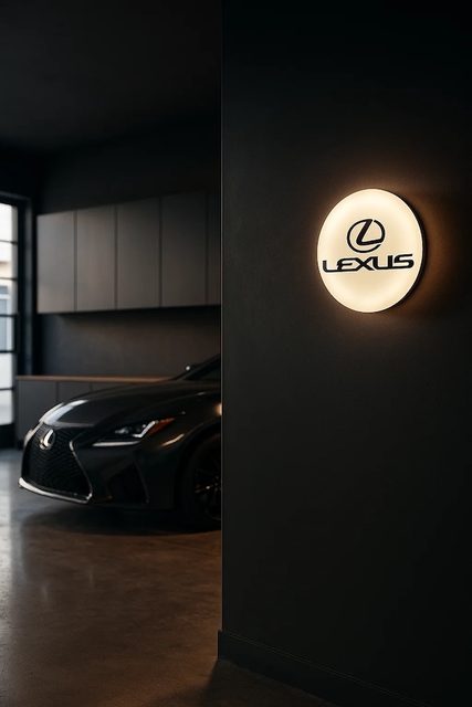 Lexus LED-Leuchtschild Wanddeko Autodeko Geschenk