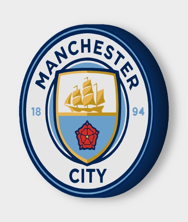 Manchester City LED-Leuchtschild ausgeschaltet