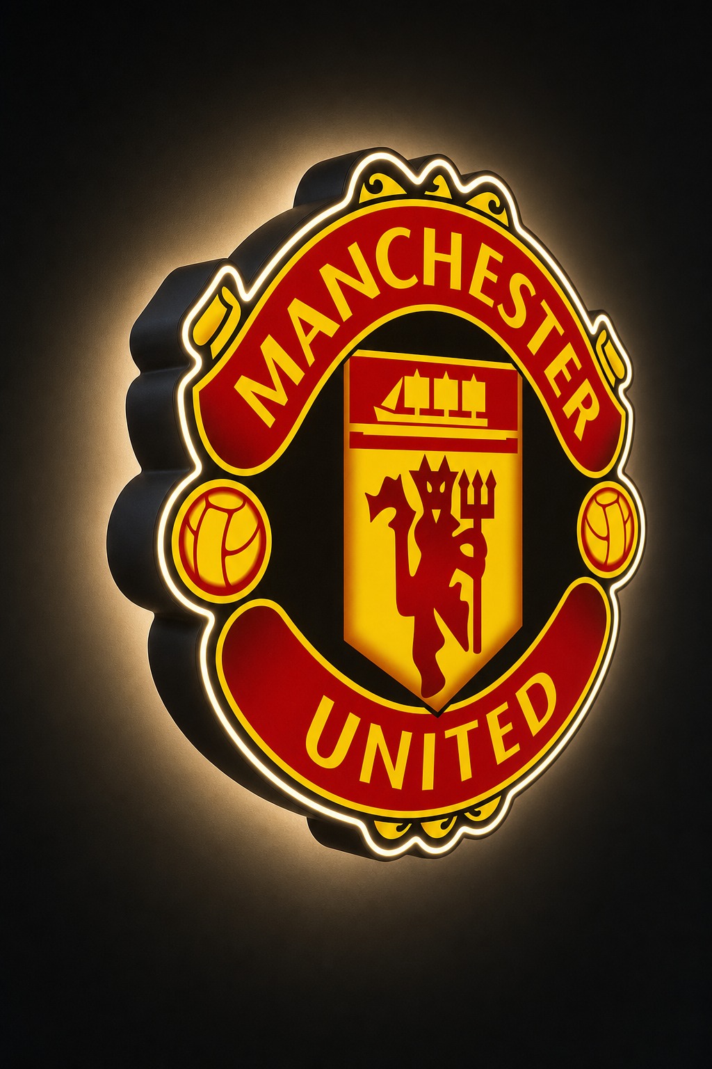 Manchester United LED-Leuchtschild Wanddeko