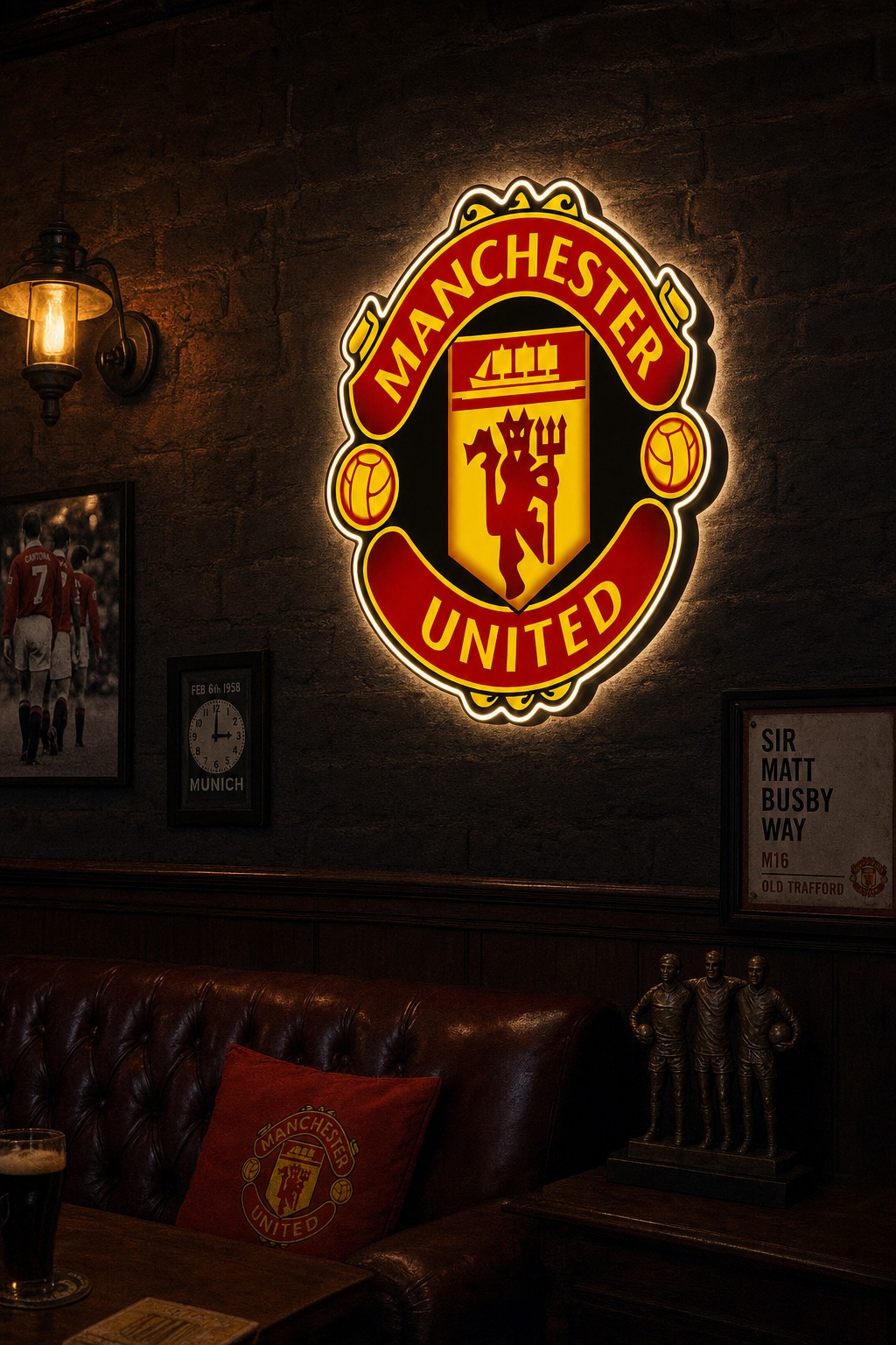 Manchester United LED Pub Atmosphäre