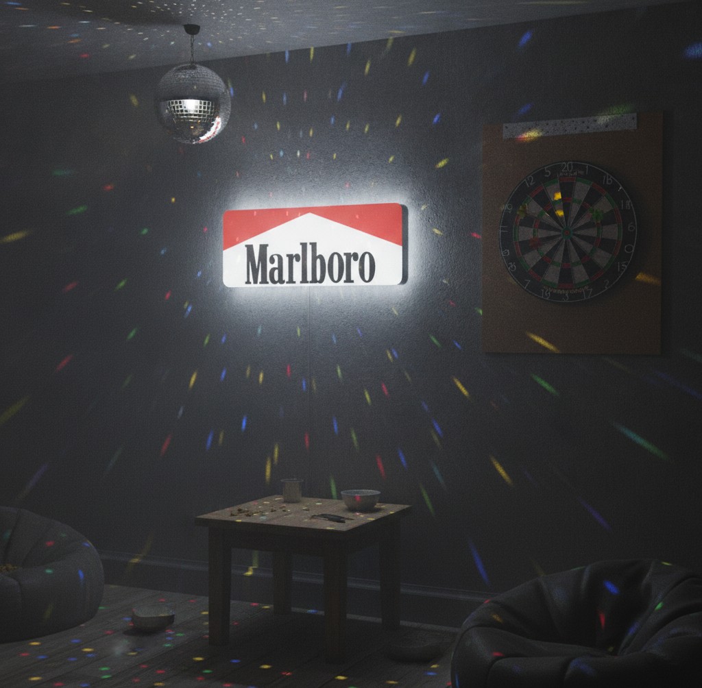 Marlboro LED-Leuchte - Mockup