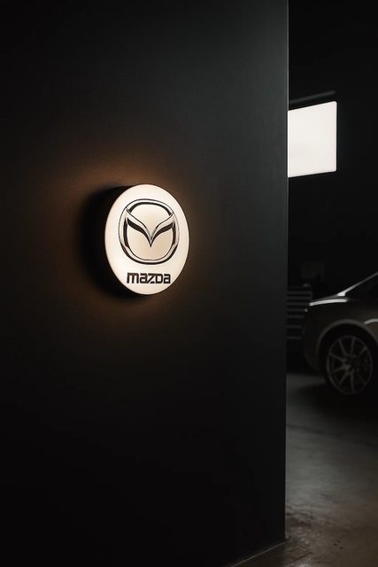 Mazda LED-Leuchtschild Wanddeko Autodeko Geschenk