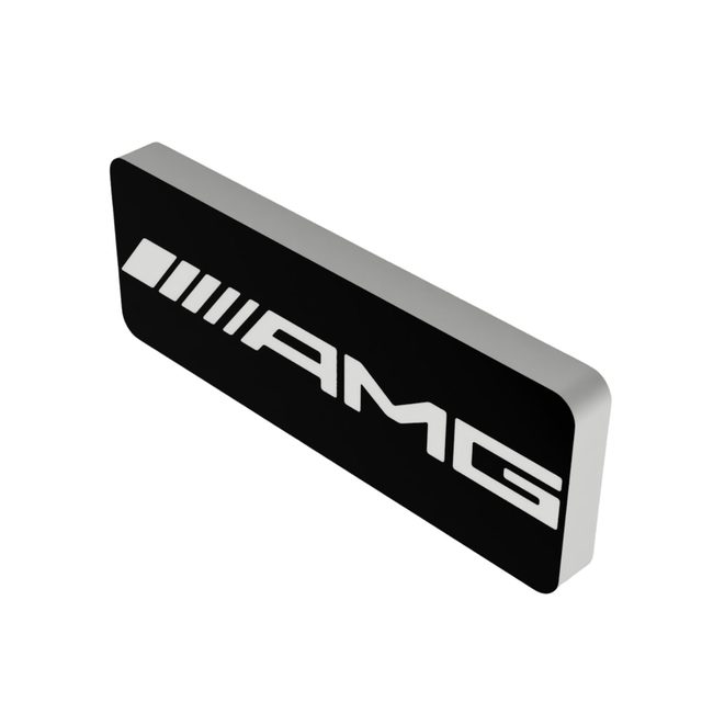 Mercedes-Benz AMG LED-Leuchtschild Wanddeko Autodeko Geschenk