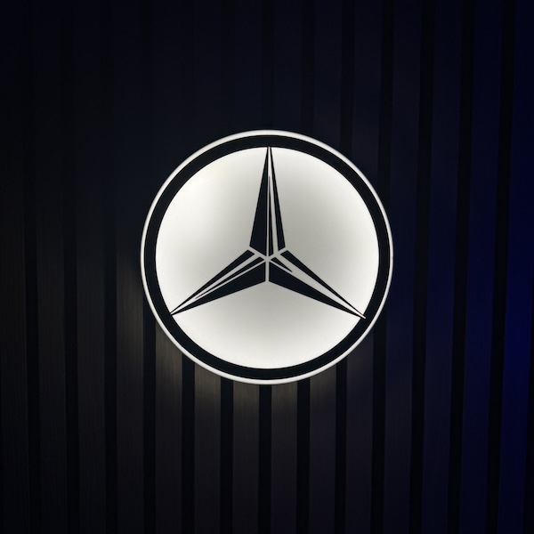 Mercedes-Benz LED-Leuchtschild Wanddeko Autodeko Geschenk