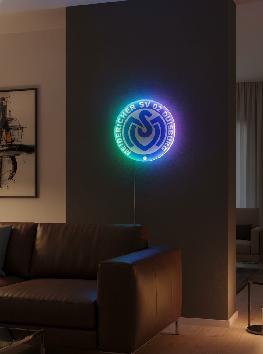 MSV Duisburg LED-Leuchtschild - Mockup