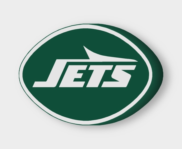 New York Jets LED-Leuchtschild ausgeschaltet