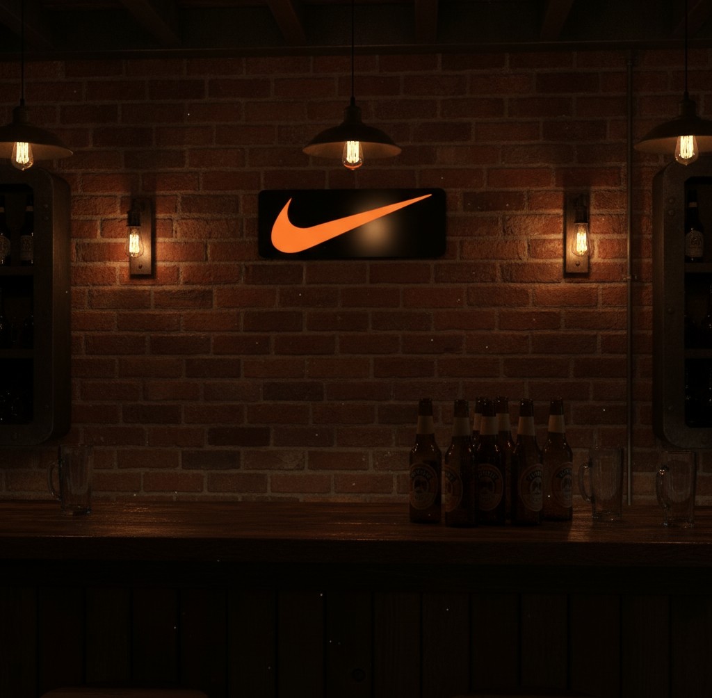 Nike Swoosh LED-Leuchte - Mockup