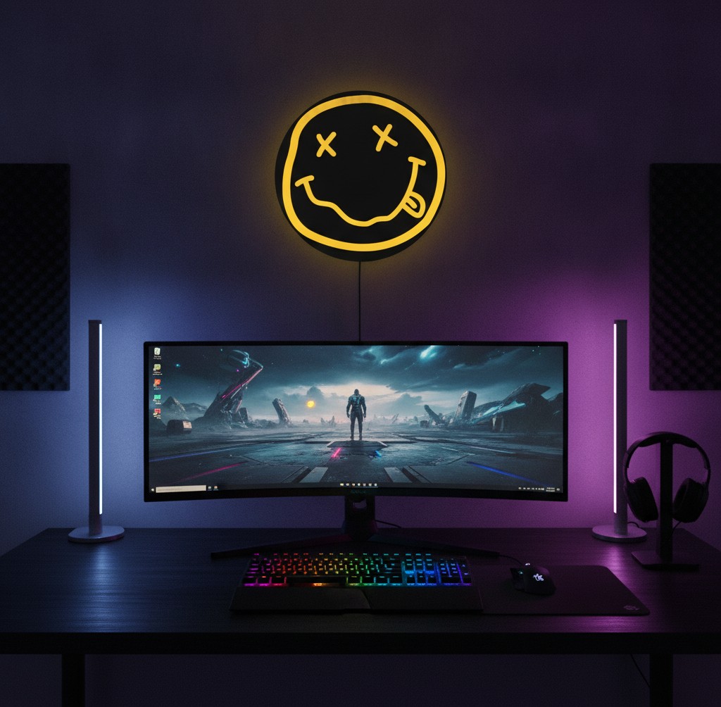 Nirvana LED-Leuchte (Motiv 2) - Mockup