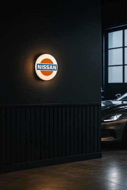 Nissan LED-Leuchtschild Wanddeko Autodeko Geschenk