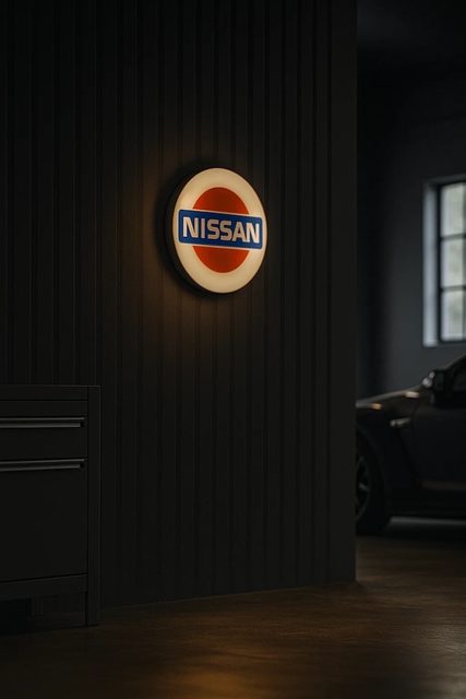 Nissan LED-Leuchtschild Wanddeko Autodeko Geschenk