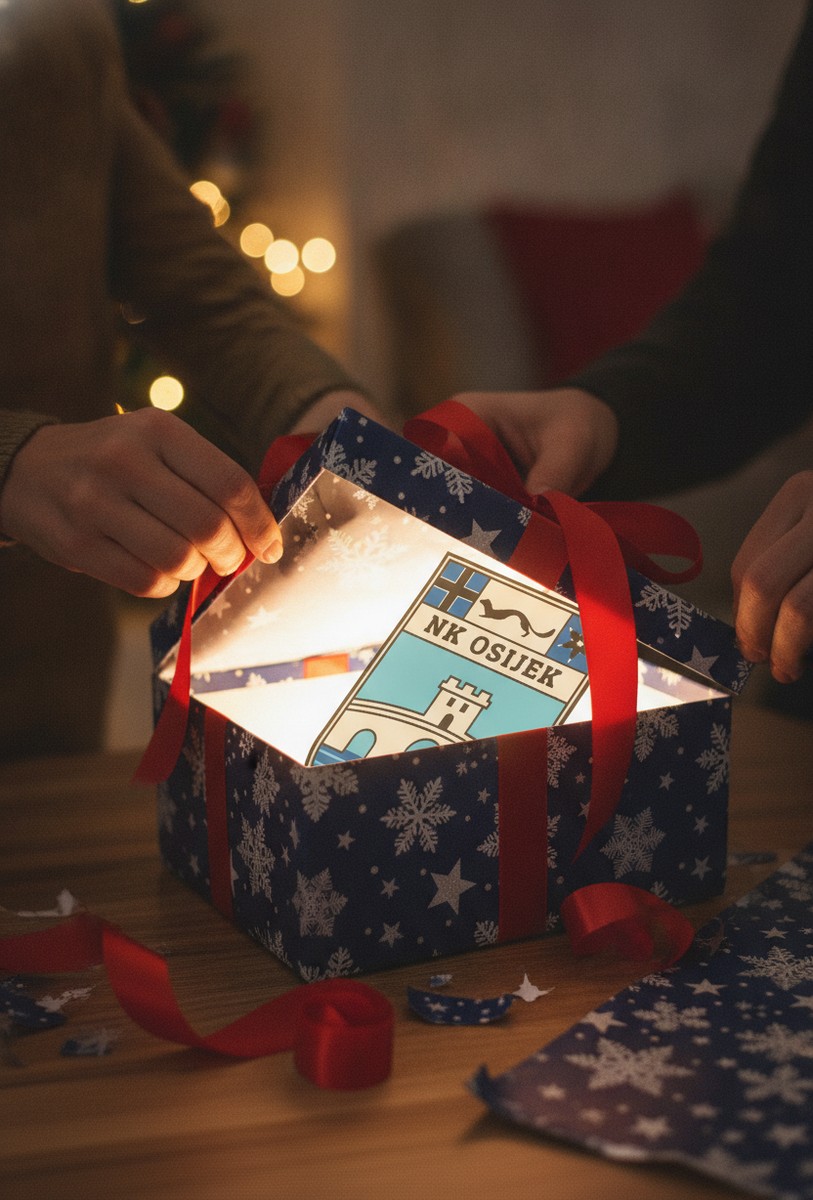 NK Osijek LED-Leuchtschild Wanddeko Fandeko Geschenk - Mockup