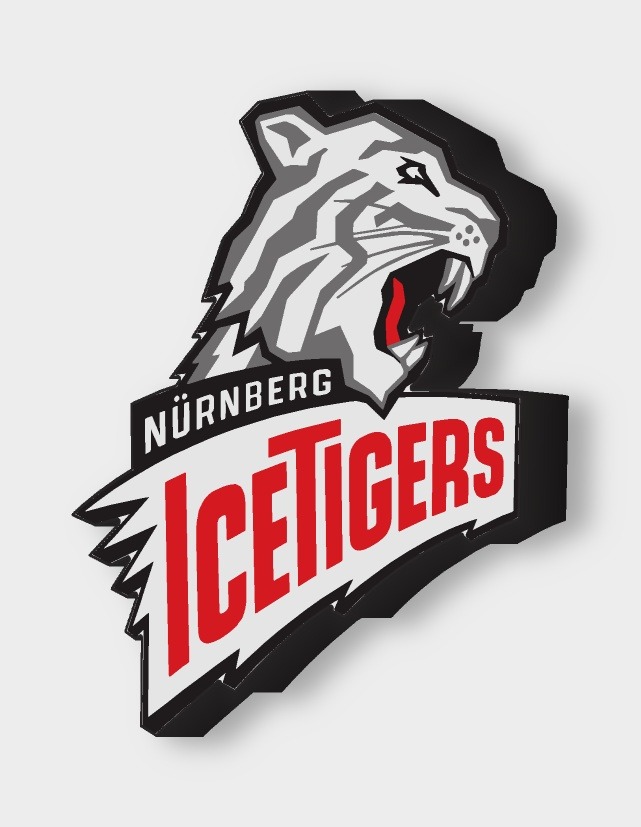 Nürnberg Ice Tigers LED-Leuchtschild ausgeschaltet