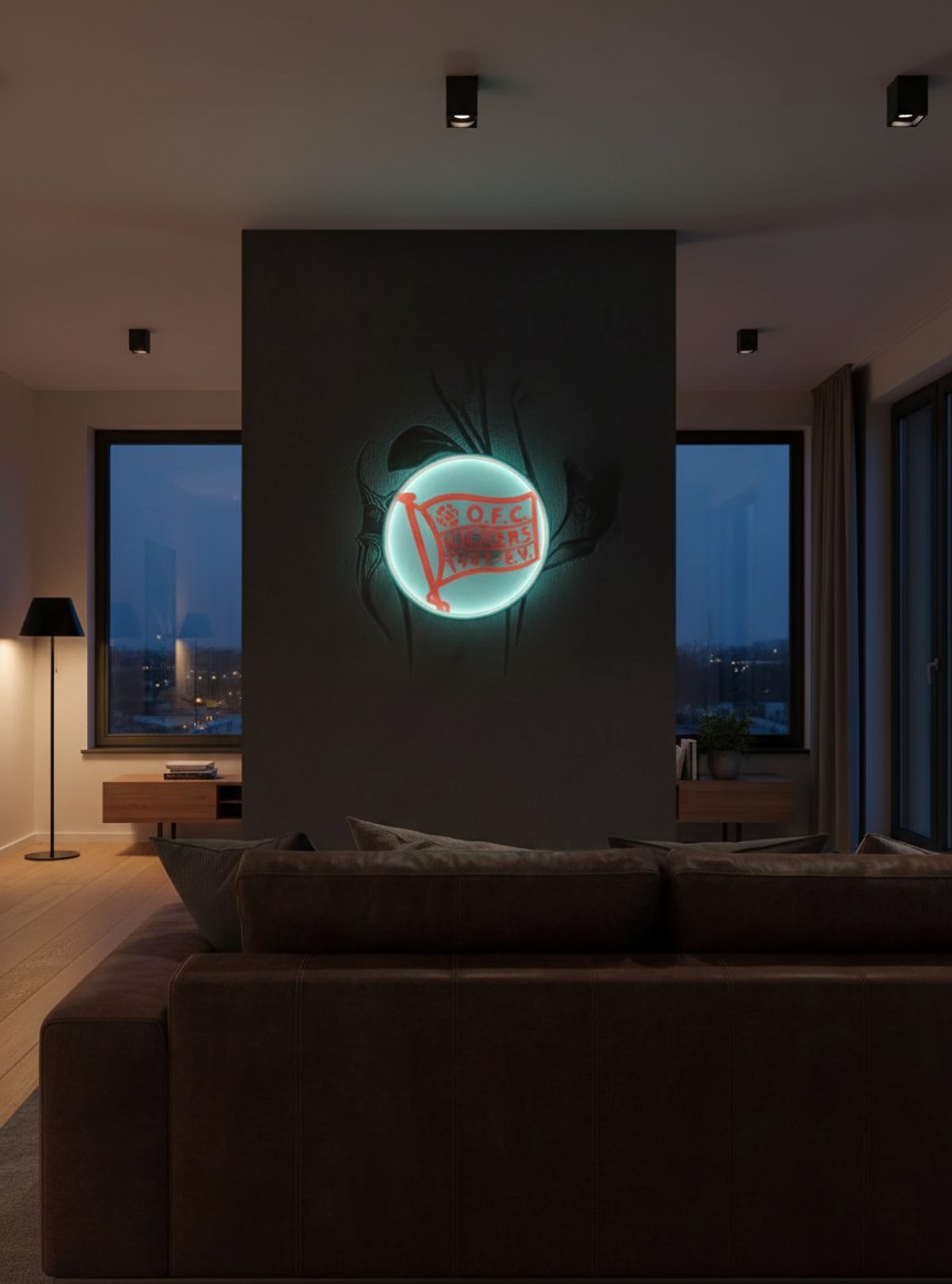 Offenbacher Kickers LED-Leuchtschild - Mockup
