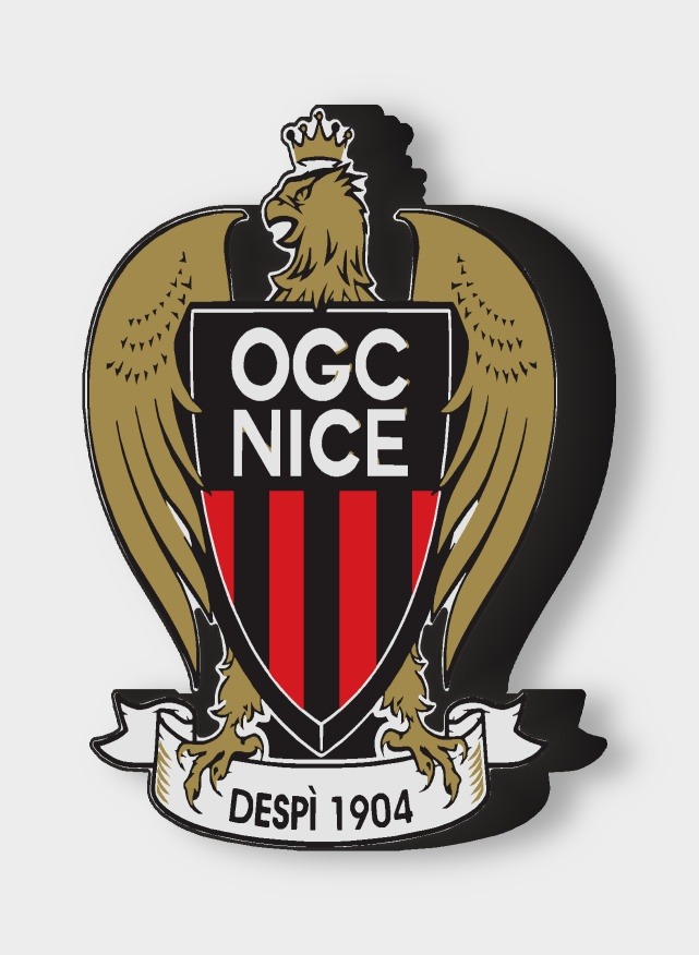 OGC Nizza LED-Leuchtschild ausgeschaltet