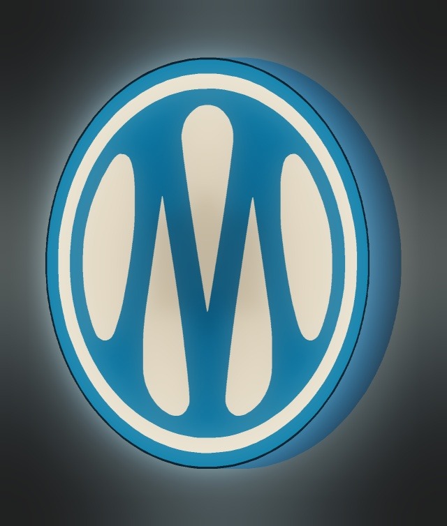 Olympique Marseille LED-Leuchtschild leuchtend