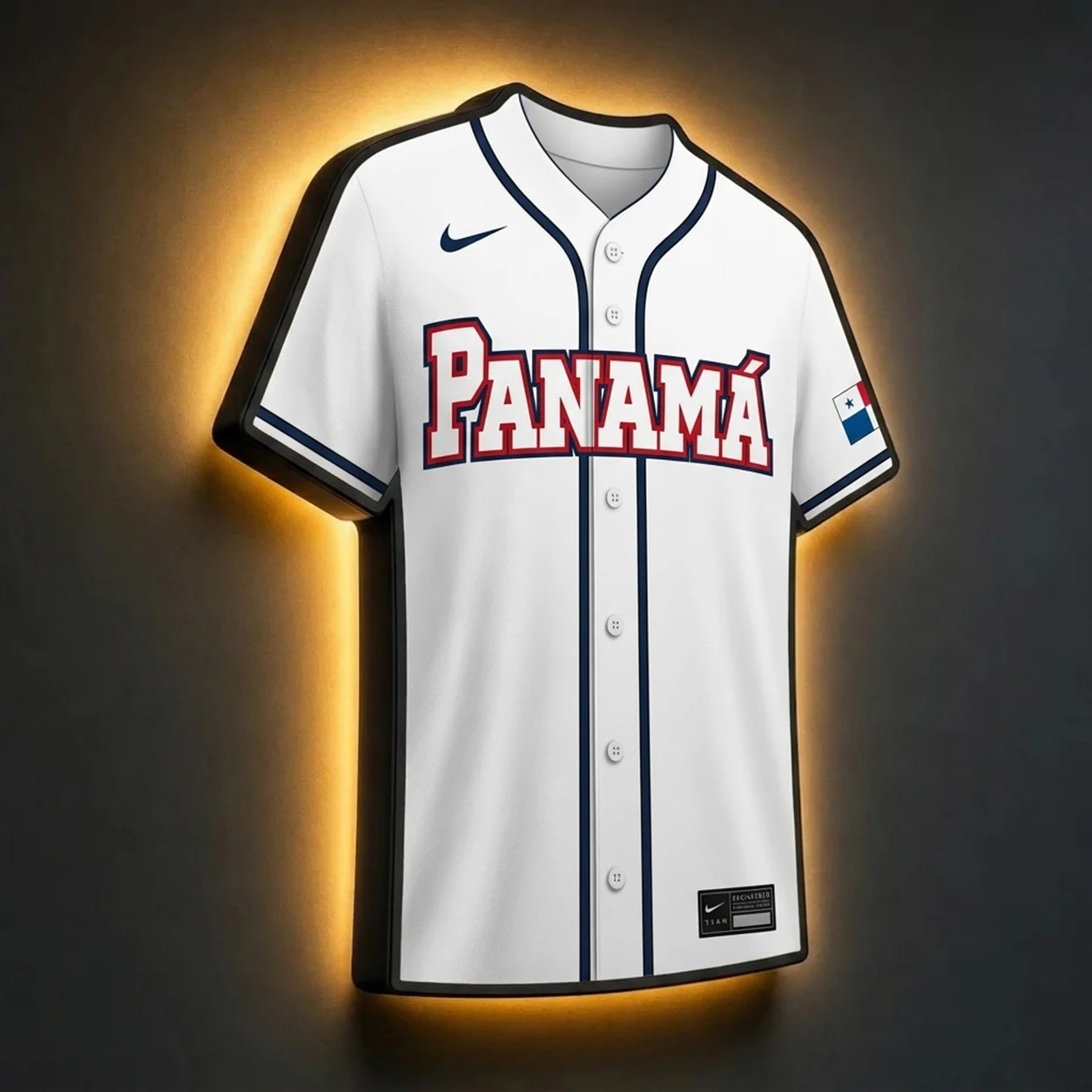 Panama WM 2026 LED-Trikot-Lampe (personalisiert mit Wunschname + Nummer)