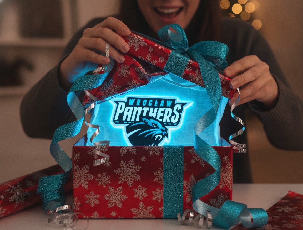 Panthers Wrocław LED-Leuchtschild Wanddeko Fandeko Geschenk - Mockup
