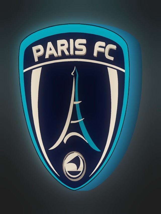 Paris FC LED-Leuchtschild leuchtend