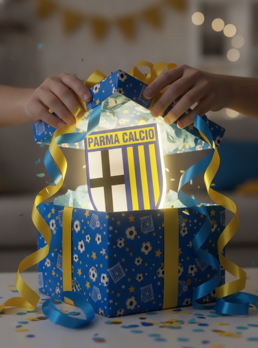 Parma Calcio LED-Leuchtschild Wanddeko Fandeko Geschenk - Mockup