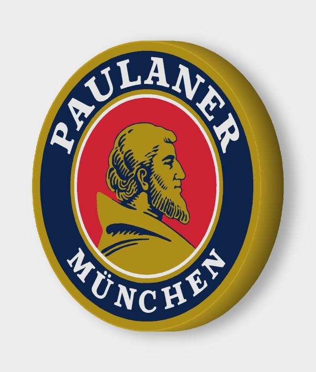 Paulaner München LED-Leuchtschild ausgeschaltet