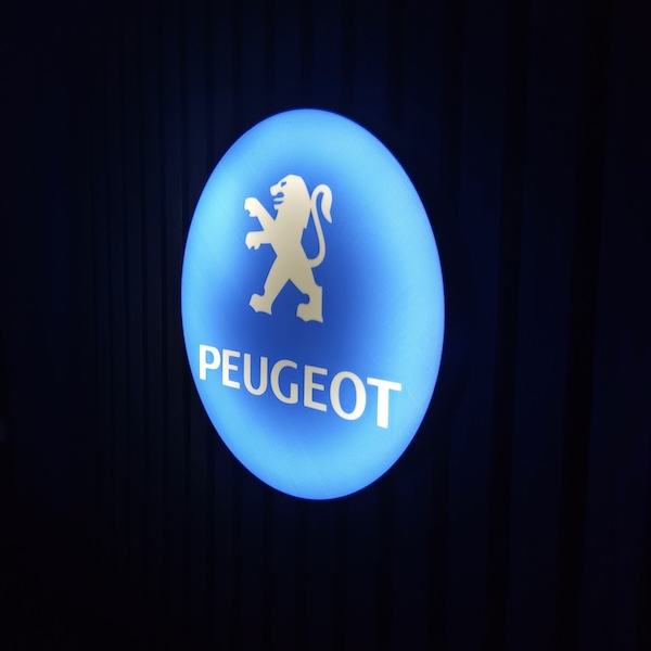 Peugeot LED-Leuchtschild Wanddeko Autodeko Geschenk