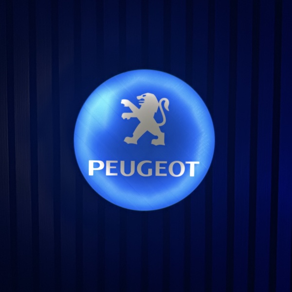 Peugeot LED-Leuchtschild Wanddeko Autodeko Geschenk