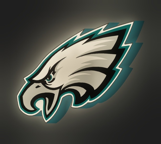 Philadelphia Eagles LED-Leuchtschild leuchtend