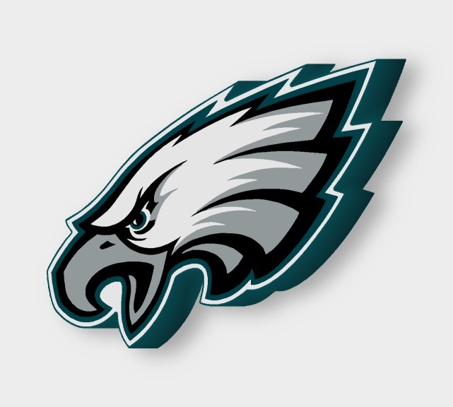 Philadelphia Eagles LED-Leuchtschild ausgeschaltet