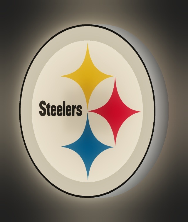 Pittsburgh Steelers LED-Leuchtschild leuchtend