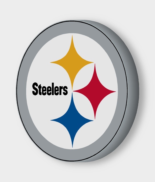Pittsburgh Steelers LED-Leuchtschild ausgeschaltet