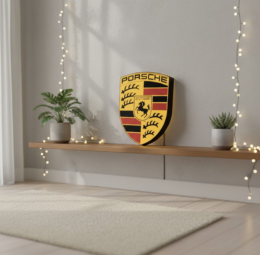Porsche LED-Leuchte - Mockup